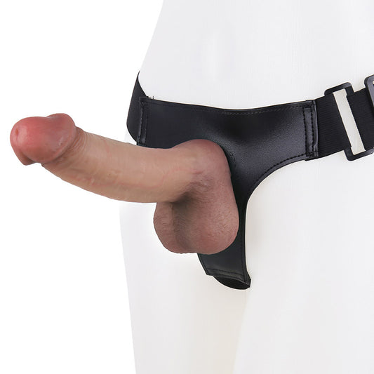 F507 Elasticized Strap-On Harness Kit with 9-inch Ultra-Realistic Liquid Silicone Dildo