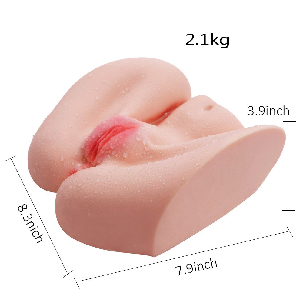 E4 Jessica Realistic Ribbed Vagina and Ass Masturbator 6 lb