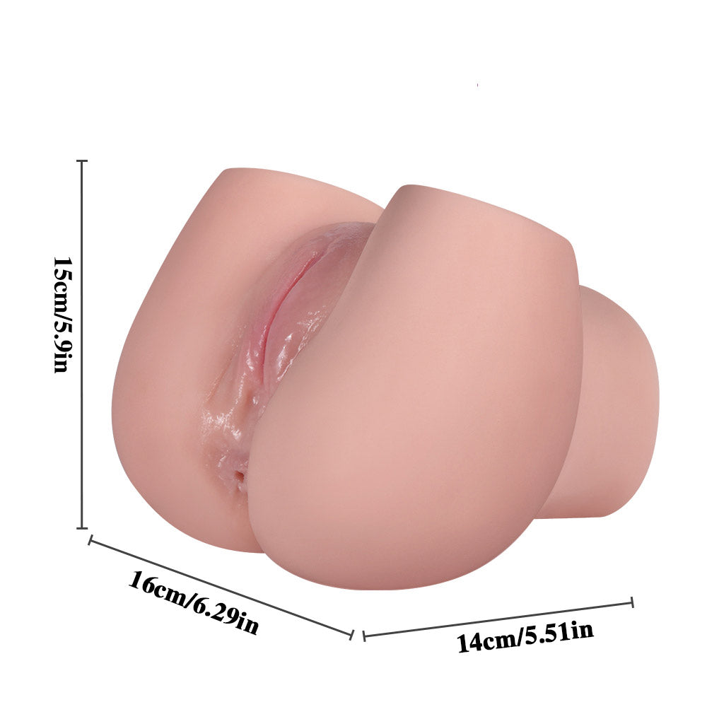 E48 Roxanne Realistic Ribbed Vagina and Ass Masturbator 4 lb