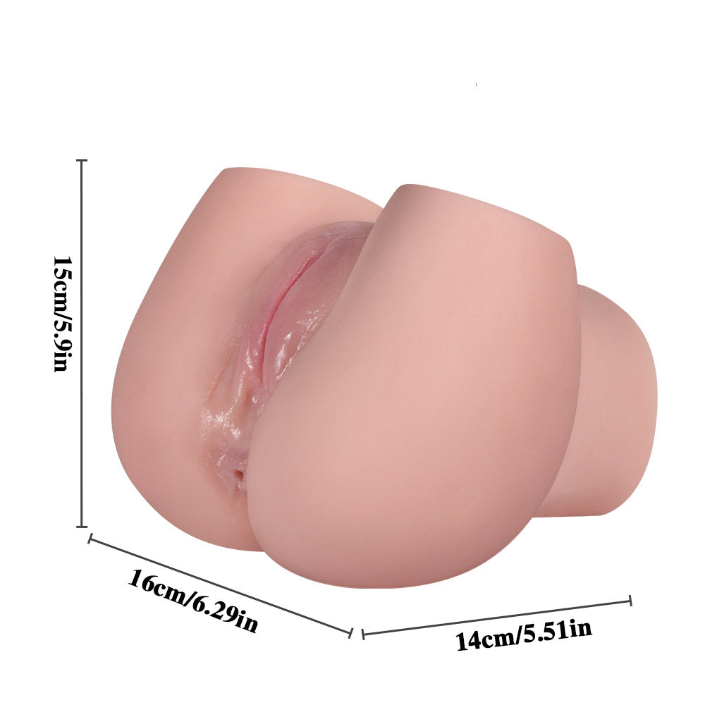 E48 Roxanne Realistic Ribbed Vagina and Ass Masturbator 4 lb