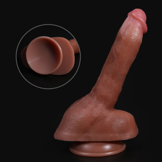 G77 Cannon Ultra Realistic Dual Density Liquid Silicone Dildo with Large Suction Cup Base 8.7 Inch